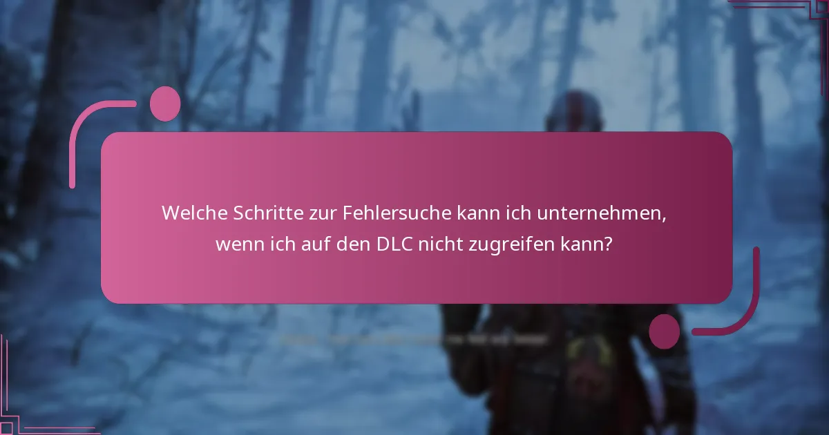 Welche Schritte zur Fehlersuche kann ich unternehmen, wenn ich auf den DLC nicht zugreifen kann?